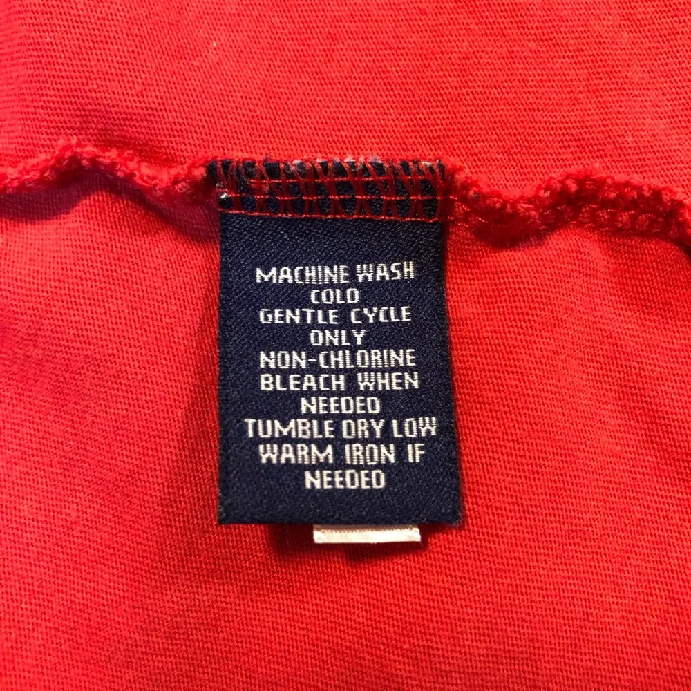 Chaps Women’s Sleeveless 100% Cotton Pullover Stretch Button-Front Red Top S - Picture 6 of 6